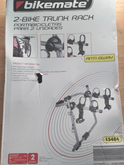 Bikemate 2 bike trunk rack hotsell